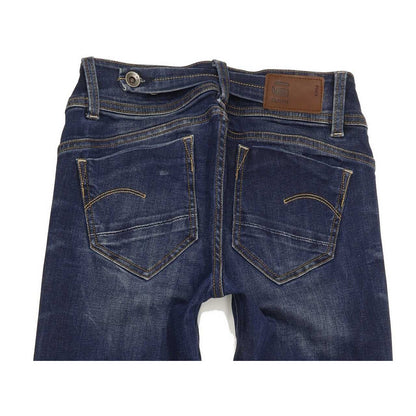 G-Star Midge Saddle Women Blue Straight Regular Stretch Jeans W25 L28