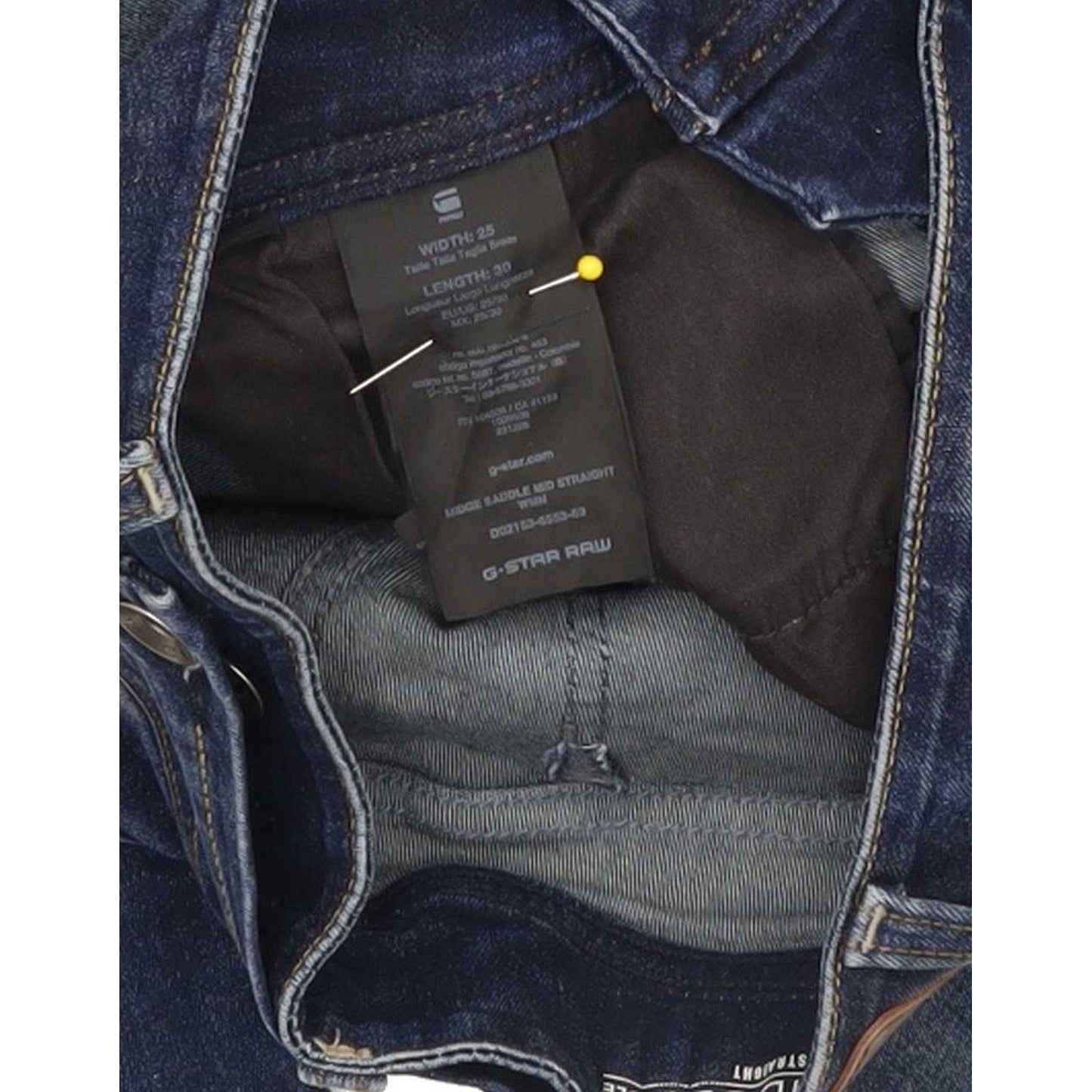 G-Star Midge Saddle Women Blue Straight Regular Stretch Jeans W25 L28