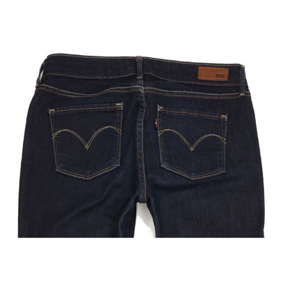 Levi's Slight Curve Women Navy Straight Classic Stretch Jeans W27 L33