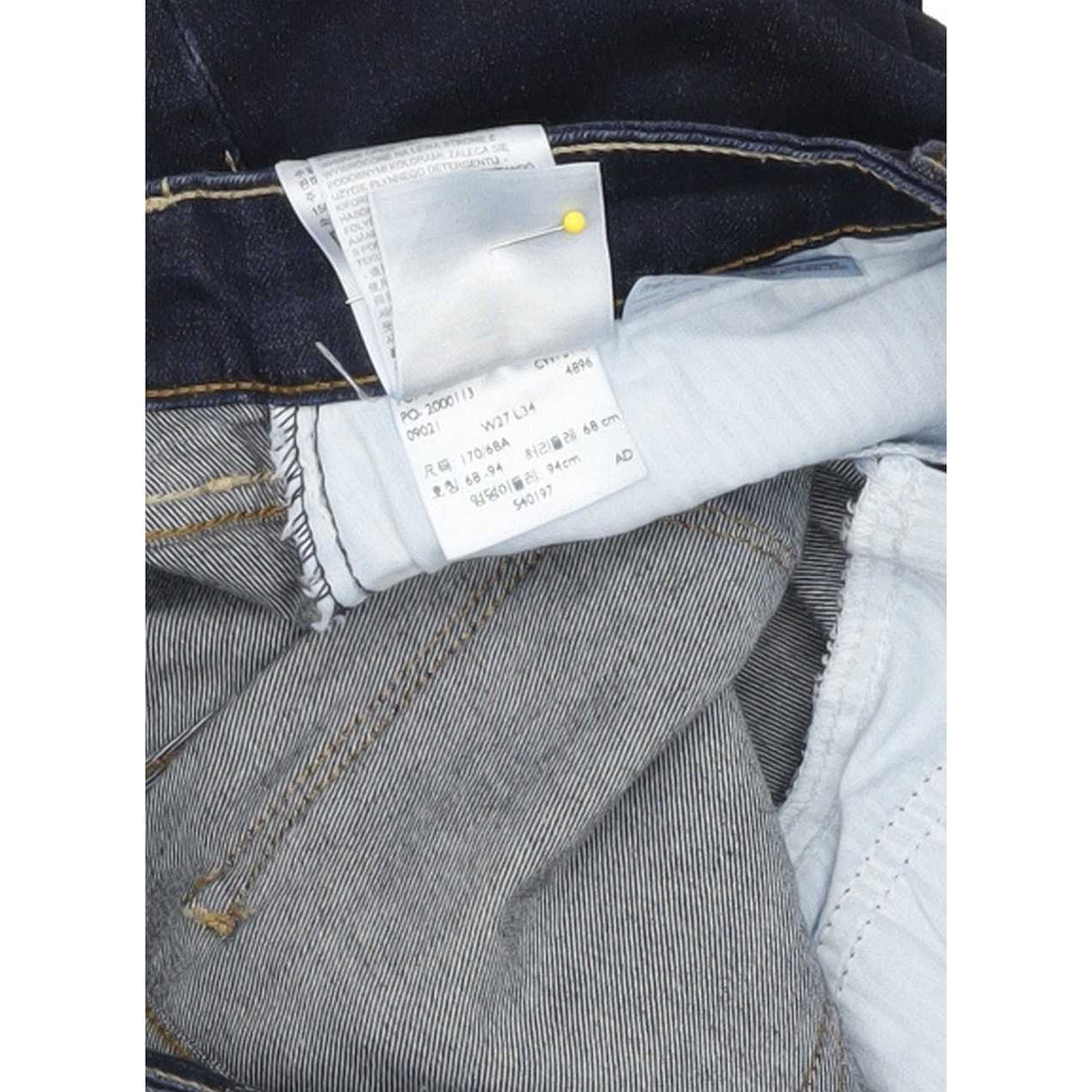 Levi's Slight Curve Women Navy Straight Classic Stretch Jeans W27 L33
