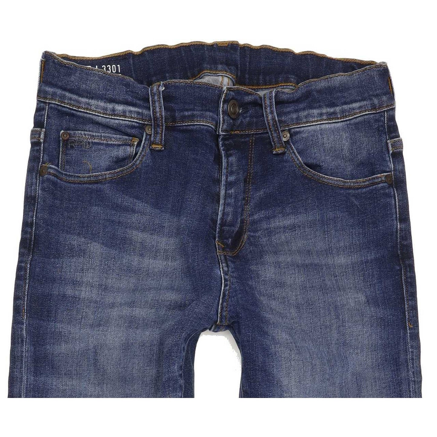 G-Star 3301 Raw Kids Blue Skinny Regular Stretch Jeans W24 L30