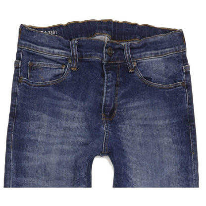 G-Star 3301 Raw Kids Blue Skinny Regular Stretch Jeans W24 L30
