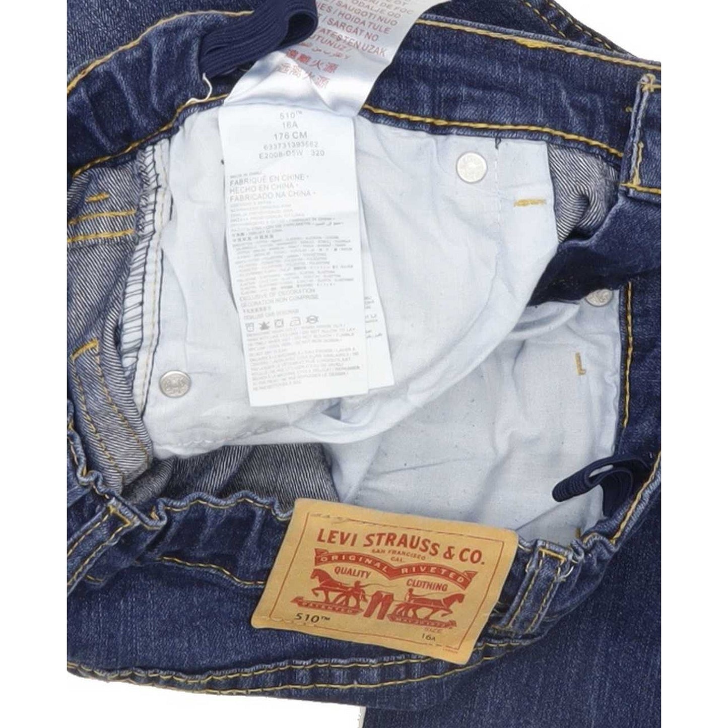 Levi's 510 Kids Blue Skinny Slim Jeans W26 L30