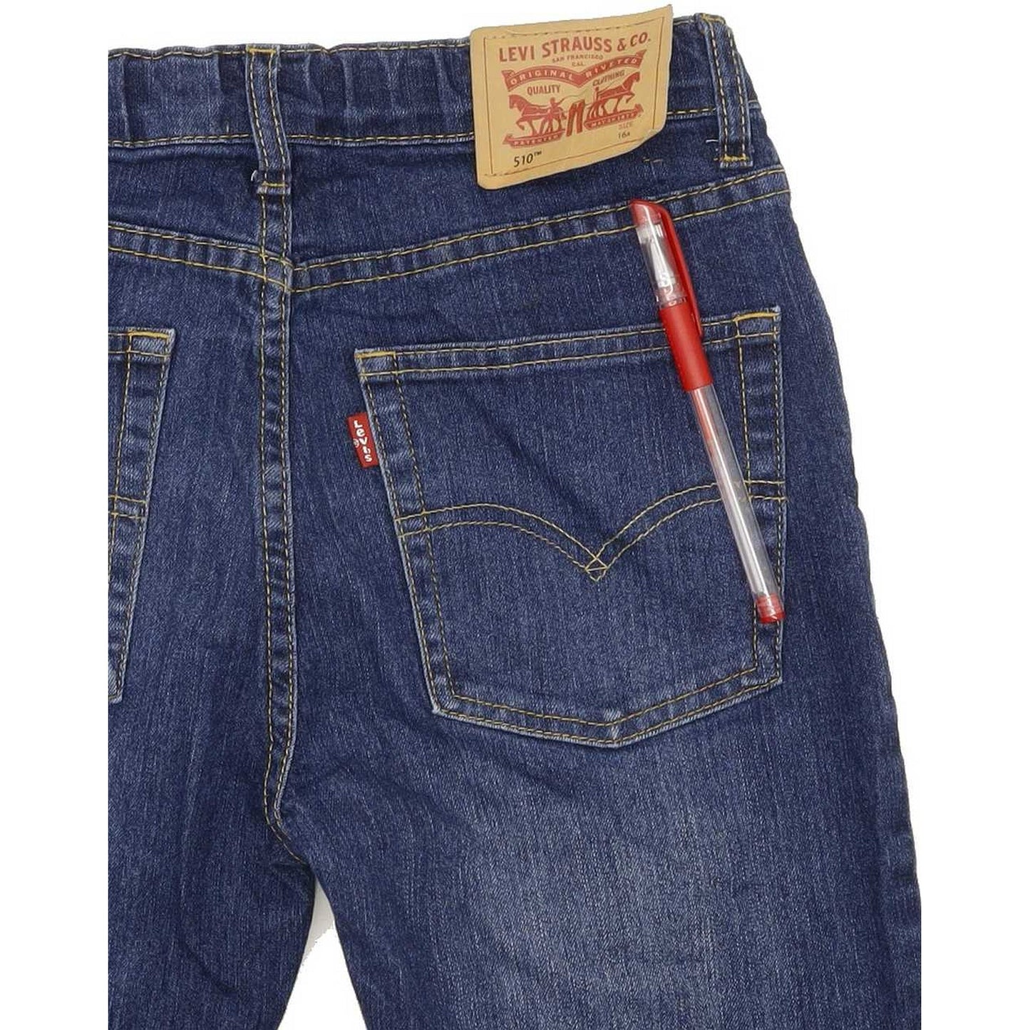 Levi's 510 Kids Blue Skinny Slim Jeans W26 L30