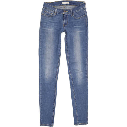 Levi's 710 Super Women Blue Skinny Regular Stretch Jeans W28 L32
