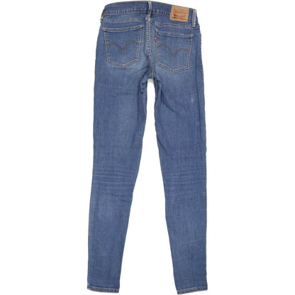 Levi's 710 Super Women Blue Skinny Regular Stretch Jeans W28 L32