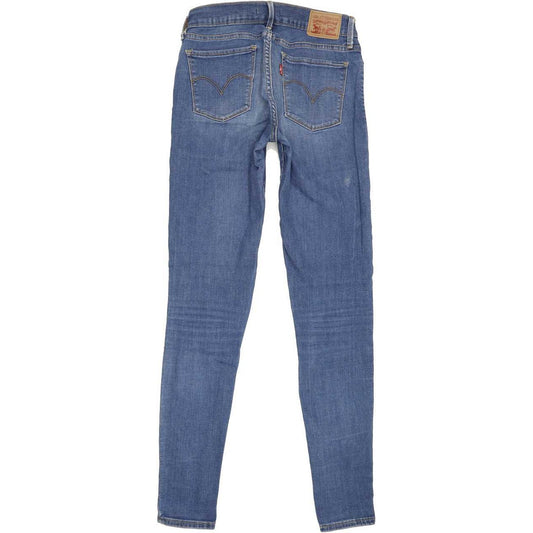 Levi's 710 Super Women Blue Skinny Regular Stretch Jeans W28 L32
