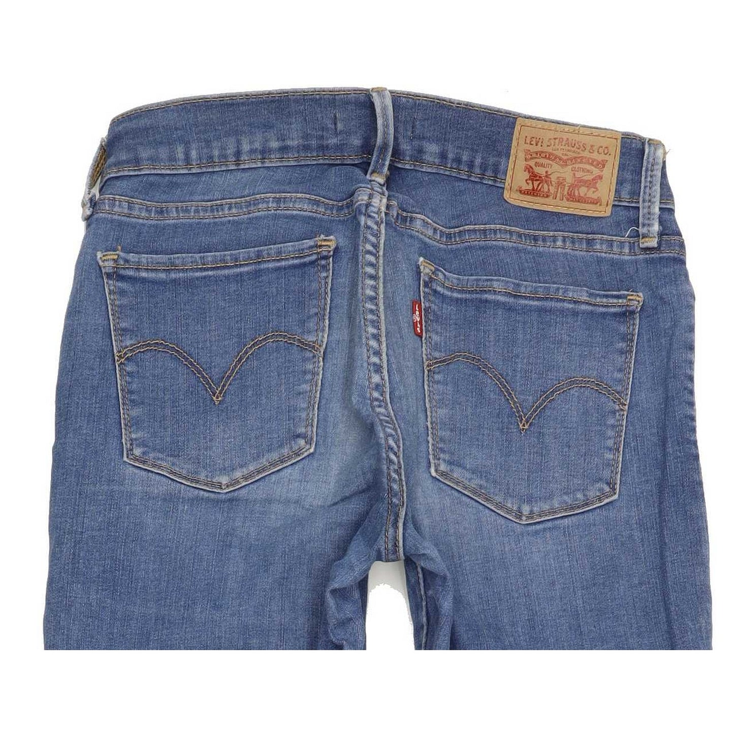 Levi's 710 Super Women Blue Skinny Regular Stretch Jeans W28 L32