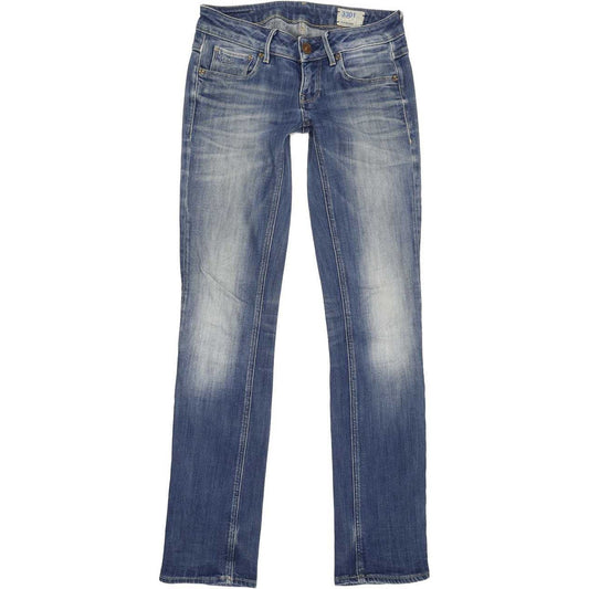 G-Star 3301 Women Blue Straight Slim Stretch Jeans W26 L32