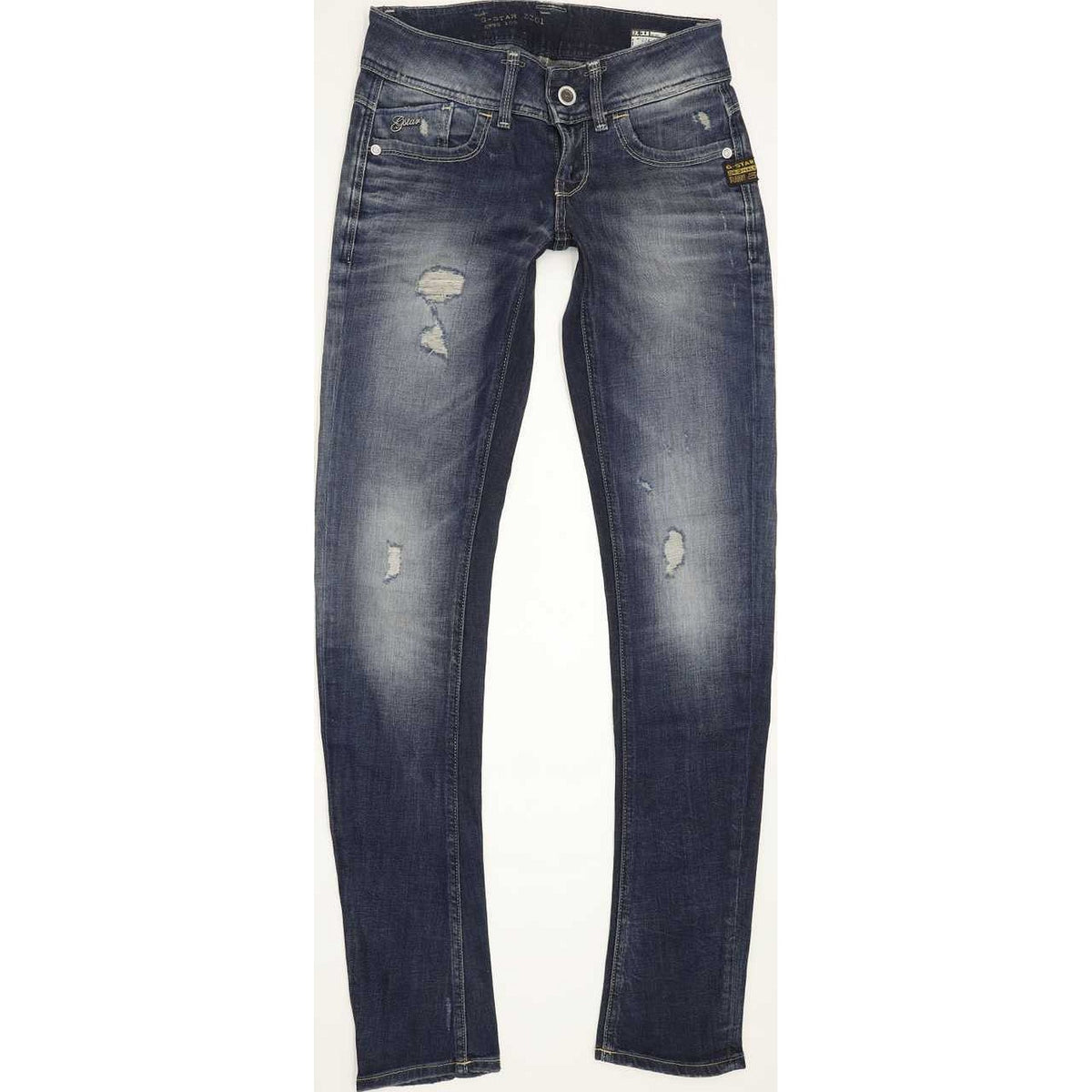 G-Star Lynn Women Blue Skinny Slim Stretch Jeans W25 L31