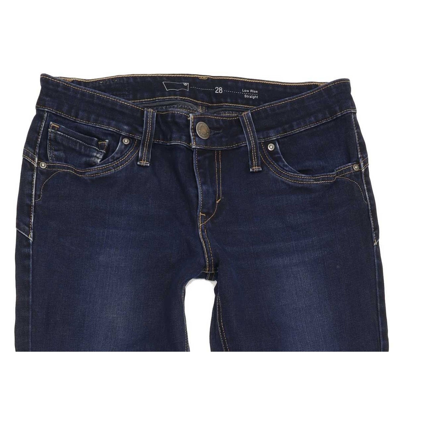 Levi's Women Blue Straight Slim Jeans W28 L31