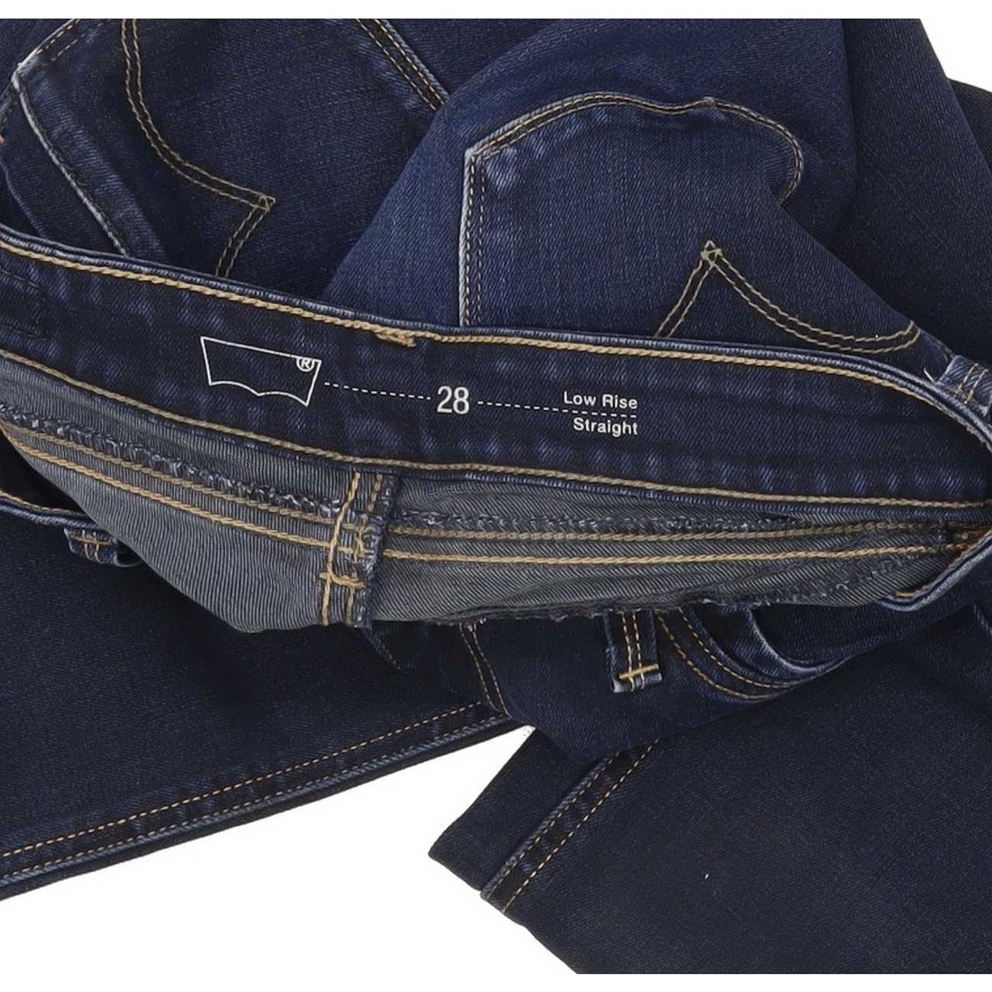 Levi's Women Blue Straight Slim Jeans W28 L31