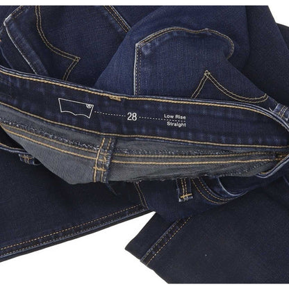 Levi's Women Blue Straight Slim Jeans W28 L31