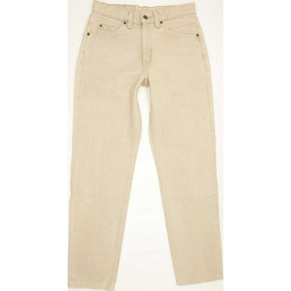 Levi's 550 Made in USA Beige Tapered Relaxed Mom Jeans High Waisted W31 L31