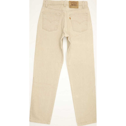 Levi's 550 Made in USA Beige Tapered Relaxed Mom Jeans High Waisted W31 L31