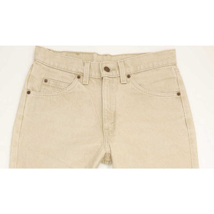Levi's 550 Made in USA Beige Tapered Relaxed Mom Jeans High Waisted W31 L31