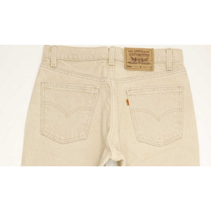 Levi's 550 Made in USA Beige Tapered Relaxed Mom Jeans High Waisted W31 L31