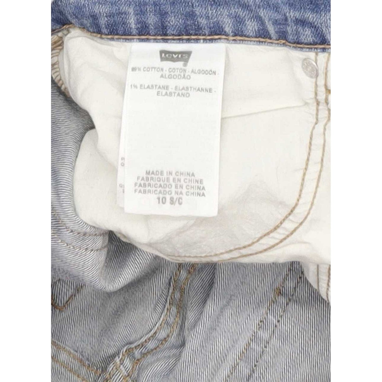 Levi's 505 Women Blue Straight Regular Stretch Jeans W32 L29