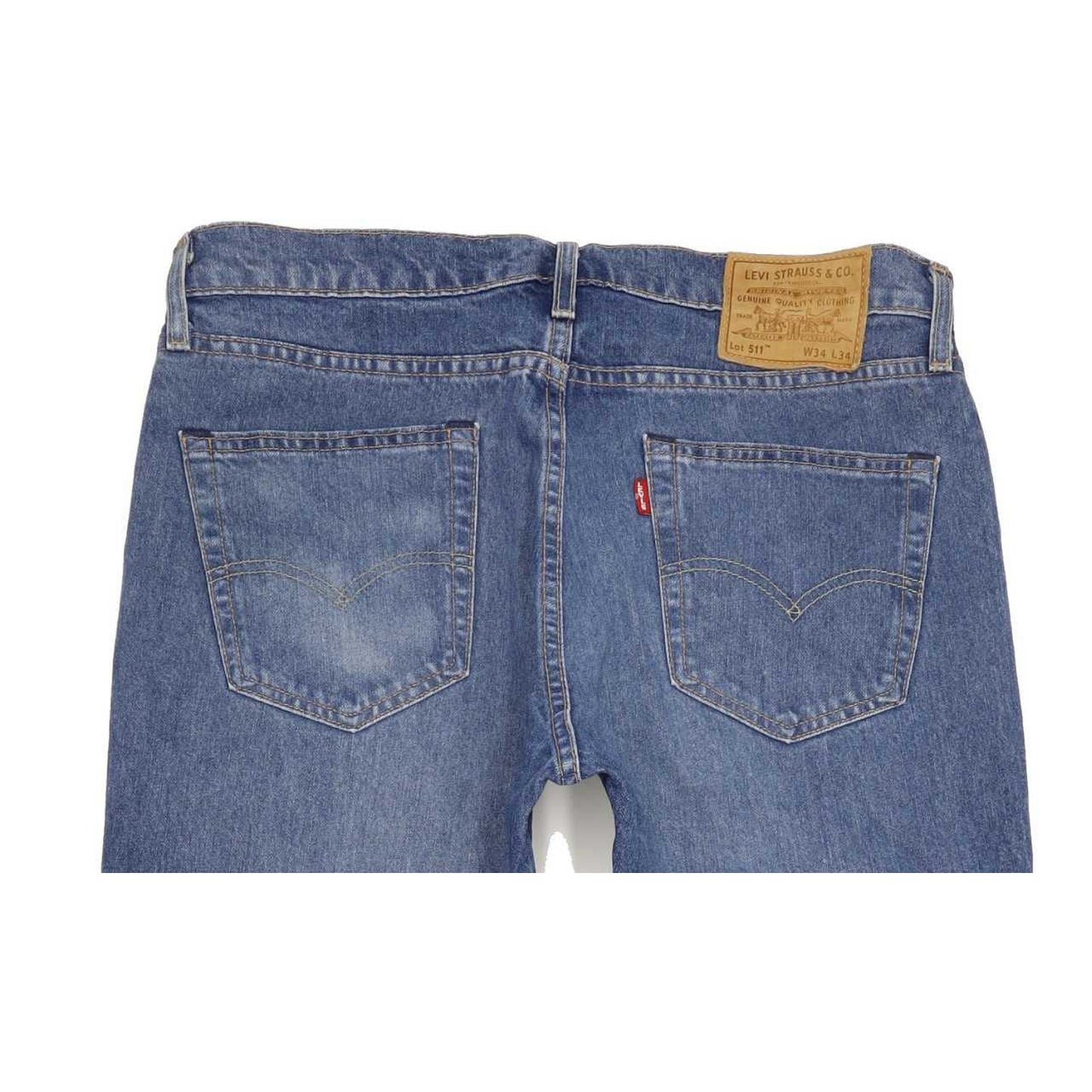 Levi's 511 Men Blue Straight Slim Jeans W34 L34