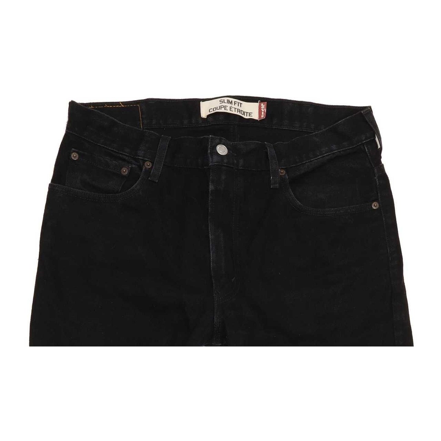 Levi's Men Black Straight Slim Jeans W36 L33