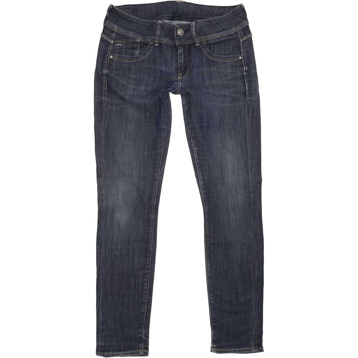 G-Star Lynn Mid Women Blue Skinny Slim Stretch Jeans W29 L29