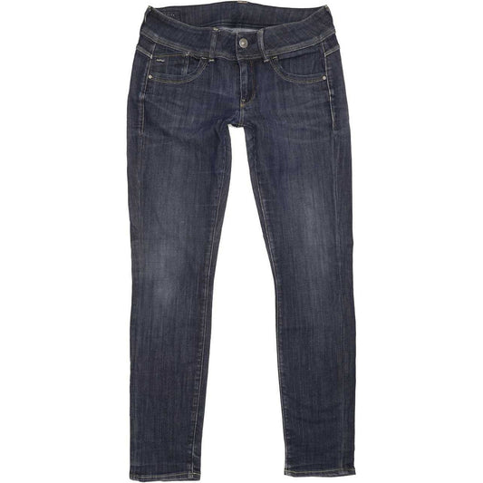G-Star Lynn Mid Women Blue Skinny Slim Stretch Jeans W29 L29