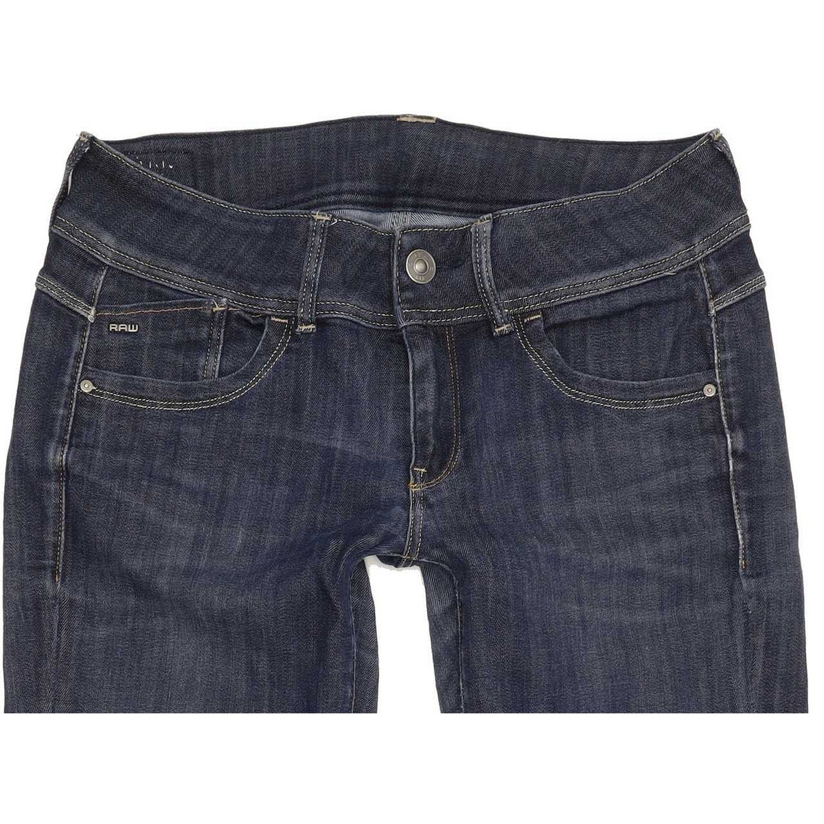 G-Star Lynn Mid Women Blue Skinny Slim Stretch Jeans W29 L29