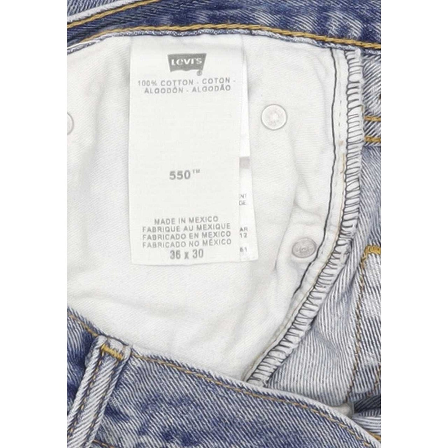 Levi's 550 Men Blue Tapered Relaxed Jeans W36 L29