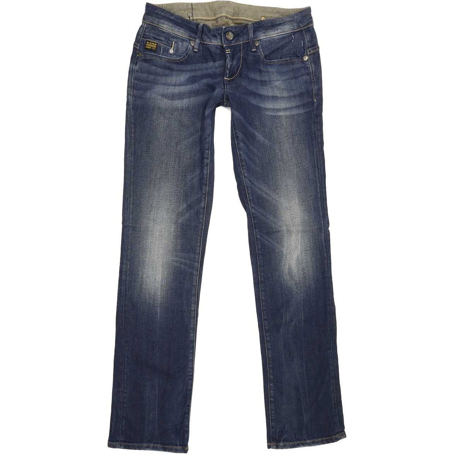 G-Star Midge Women Blue Straight Slim Stretch Jeans W29 L32