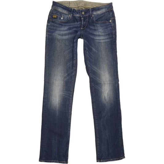 G-Star Midge Women Blue Straight Slim Stretch Jeans W29 L32