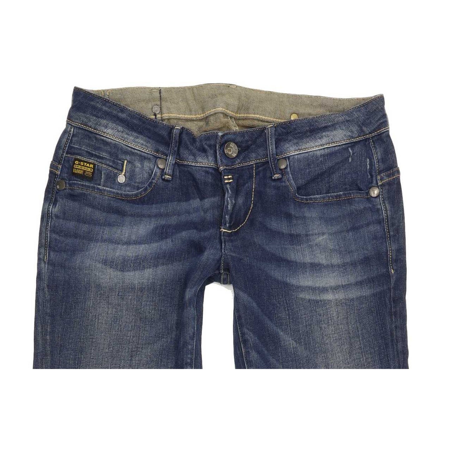 G-Star Midge Women Blue Straight Slim Stretch Jeans W29 L32