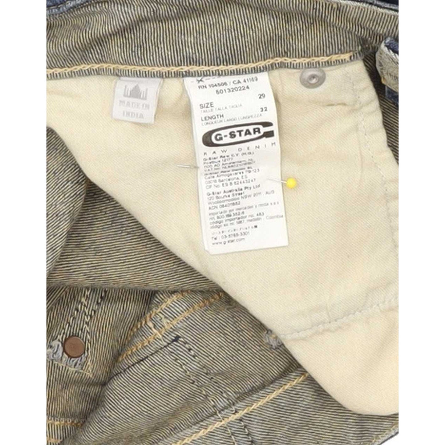 G-Star Midge Women Blue Straight Slim Stretch Jeans W29 L32