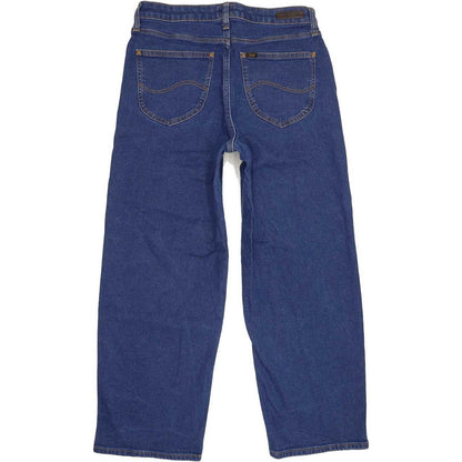 Lee Blue Straight Regular Stretch Jeans High Waisted W30 L26