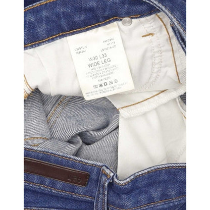 Lee Blue Straight Regular Stretch Jeans High Waisted W30 L26