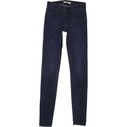 Levi's 710 Super Women Navy Skinny Regular Stretch Jeans W26 L32
