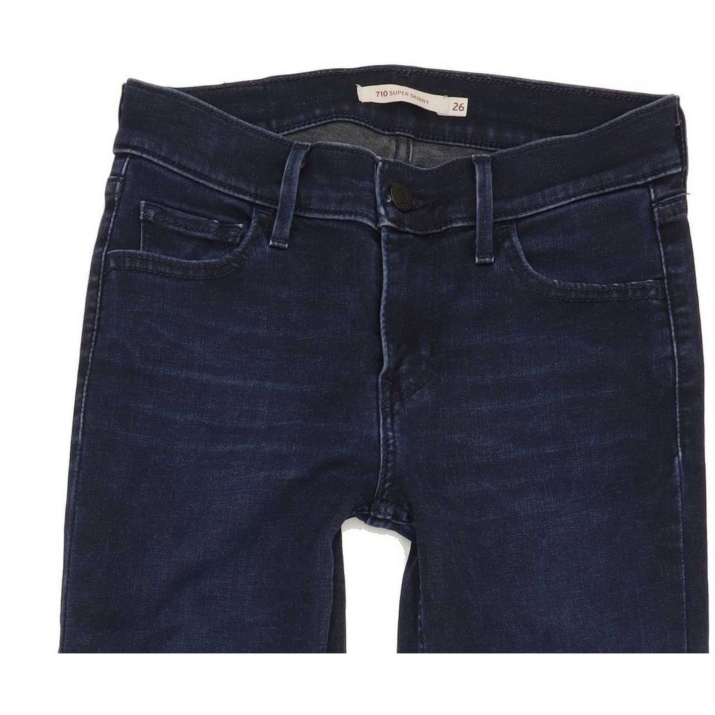 Levi's 710 Super Women Navy Skinny Regular Stretch Jeans W26 L32
