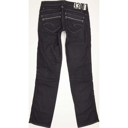 G-Star Saville Women Navy Straight Slim Stretch Jeans W28 L31