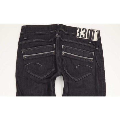 G-Star Saville Women Navy Straight Slim Stretch Jeans W28 L31