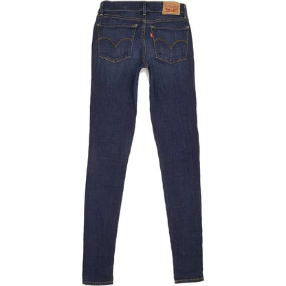 Levi's 710 Super Women Blue Skinny Regular Stretch Jeans W26 L32