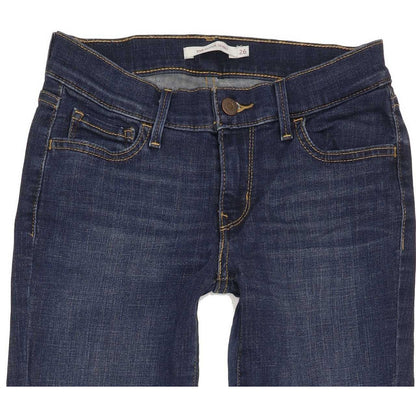 Levi's 710 Super Women Blue Skinny Regular Stretch Jeans W26 L32