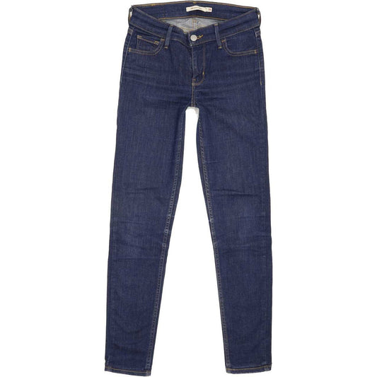 Levi's 710 Super Women Blue Skinny Regular Stretch Jeans W26 L27
