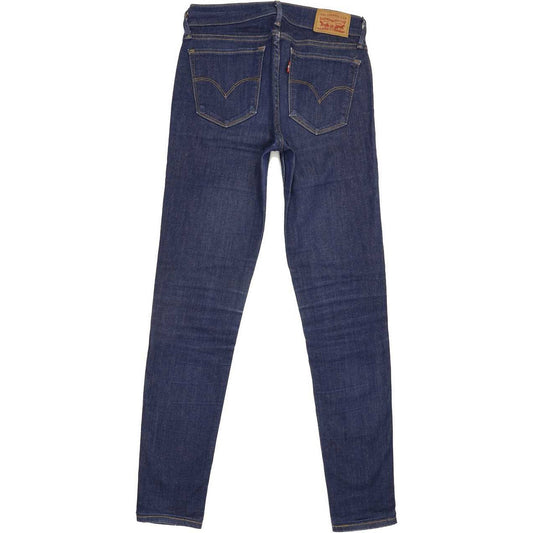 Levi's 710 Super Women Blue Skinny Regular Stretch Jeans W26 L27