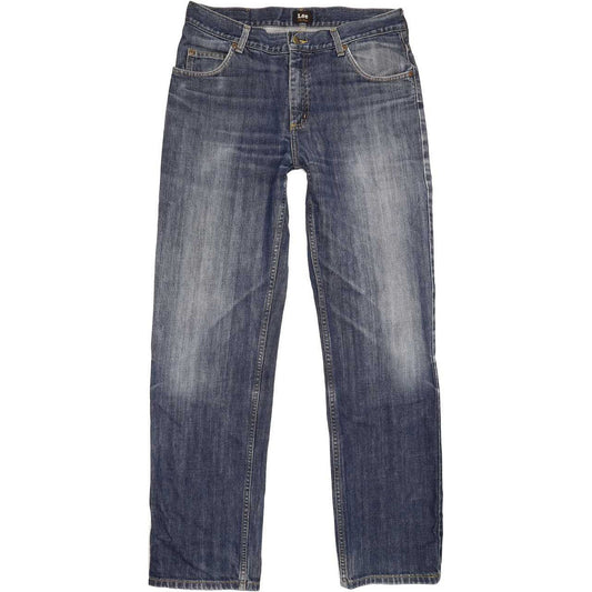 Lee Men Blue Straight Regular Jeans W32 L33