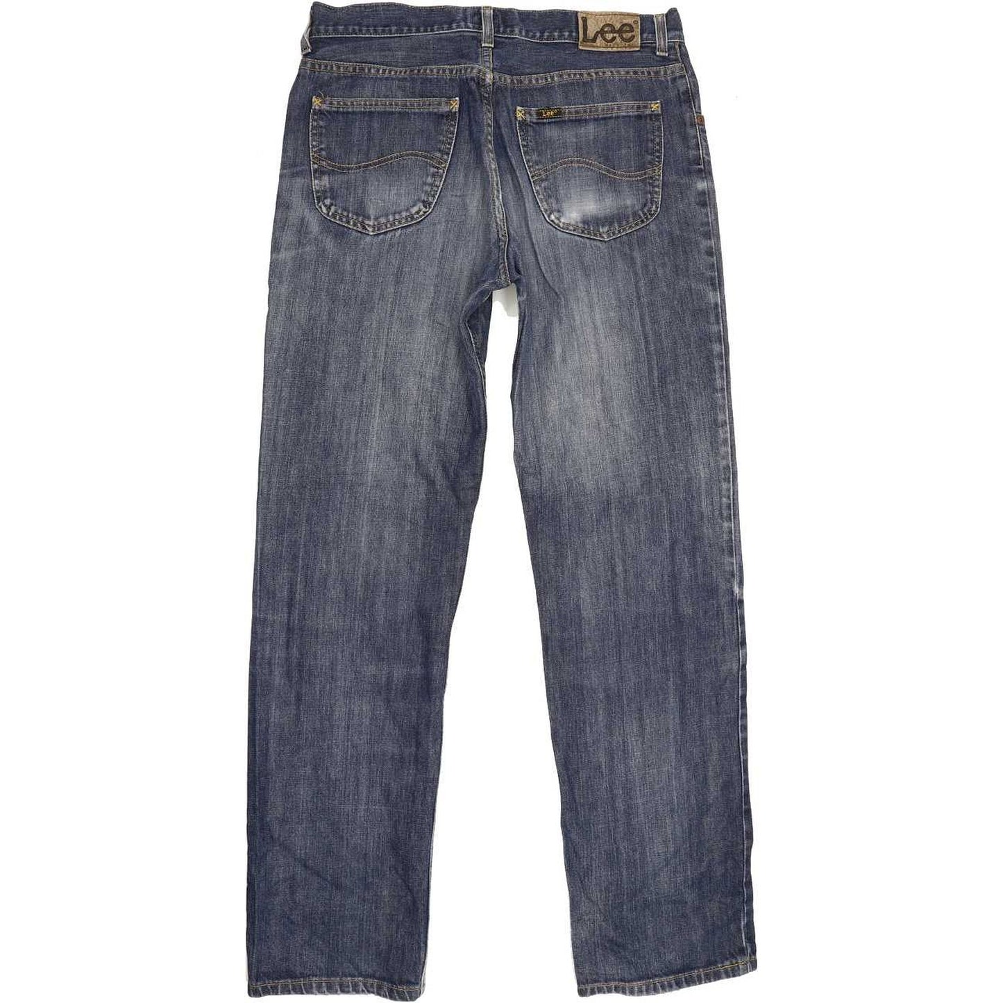 Lee Men Blue Straight Regular Jeans W32 L33