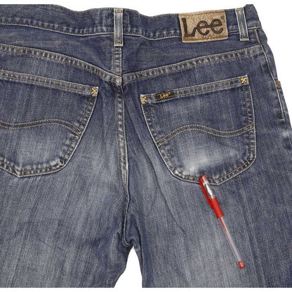 Lee Men Blue Straight Regular Jeans W32 L33