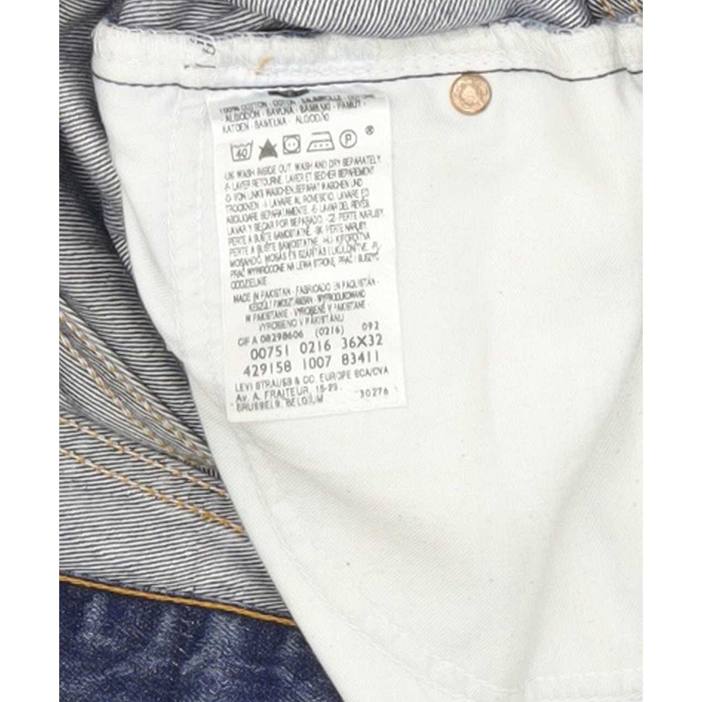 Levi's 751 Men Blue Straight Regular Jeans W36 L30