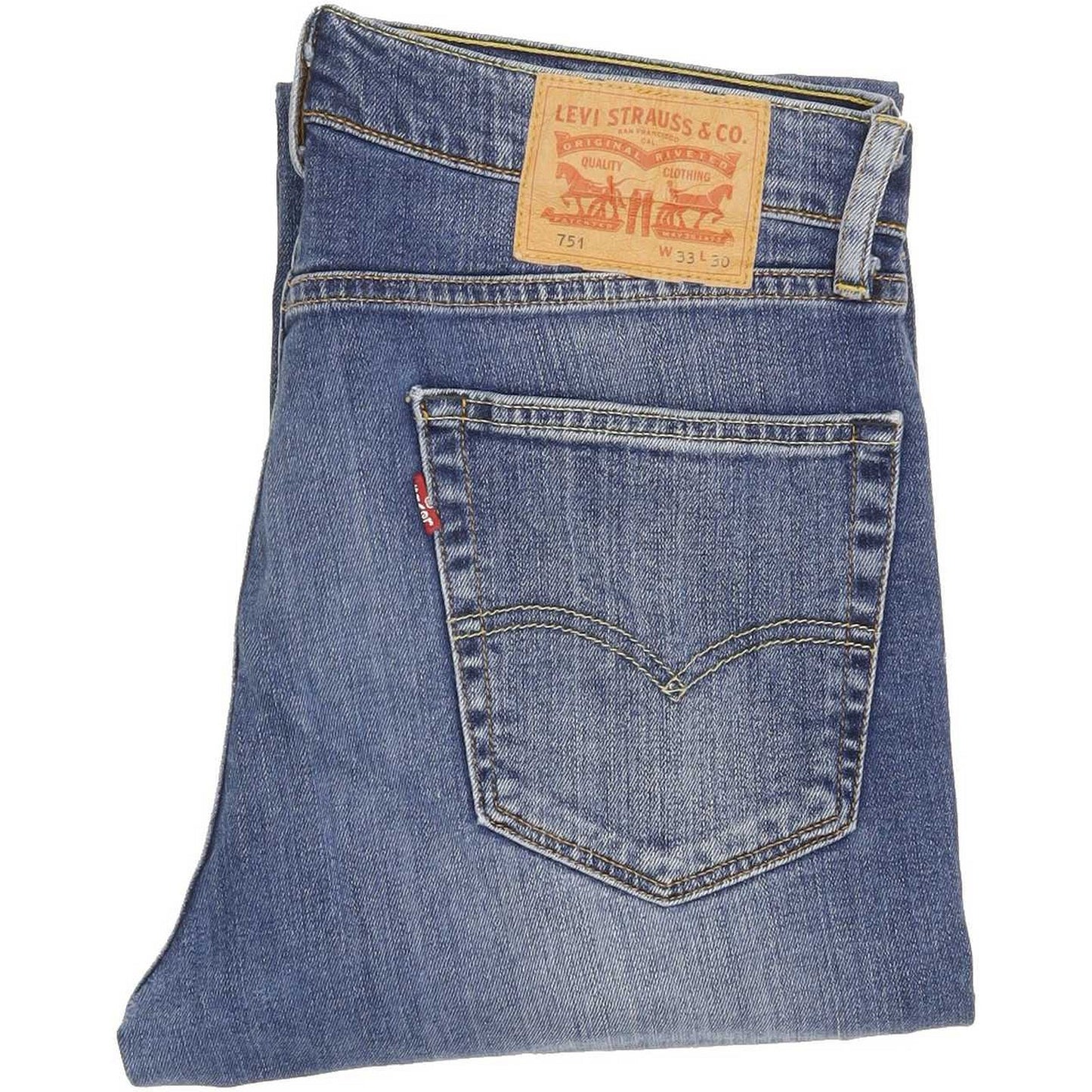 Levi's 751 Men Blue Straight Regular Jeans W33 L29