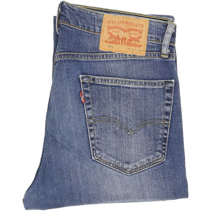 Levi's 751 Men Blue Straight Regular Jeans W33 L29