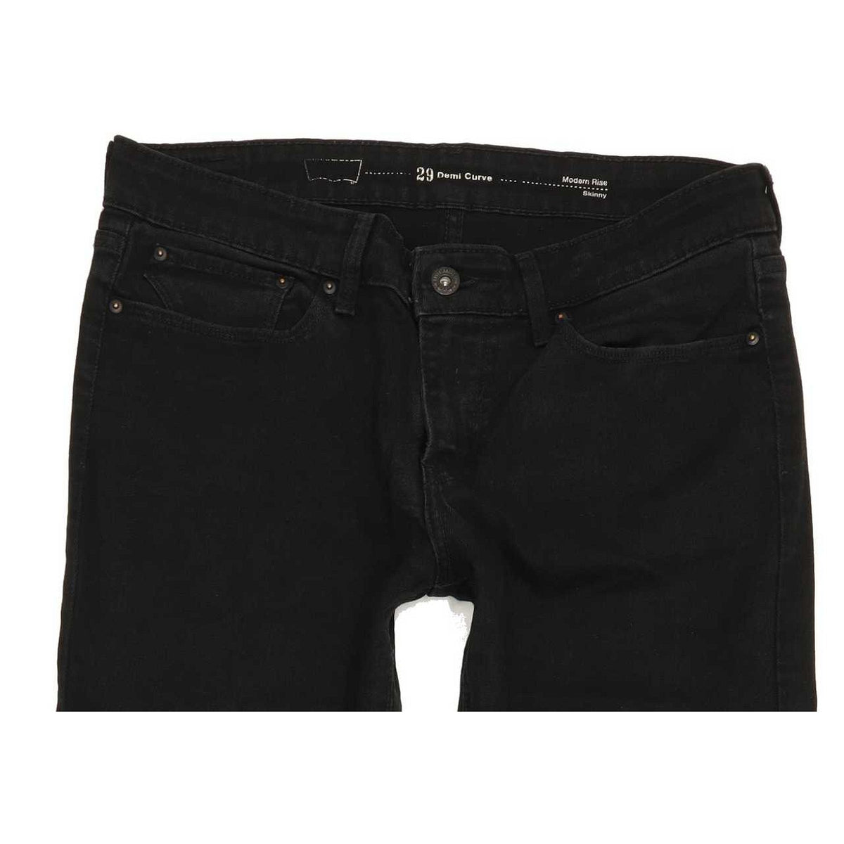 Levi's Demi Curve Women Black Skinny Slim Stretch Jeans W29 L29