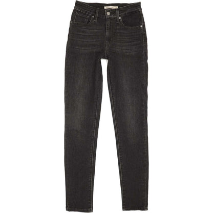 Levi's 721 High Rise Women Black Skinny Stretch Jeans W25 L30